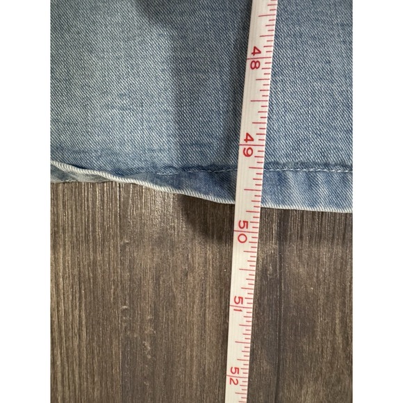 Denim maxi dress sleeveless button slip size medium Boho‎ cottage Toofan Tencel - Picture 5 of 8